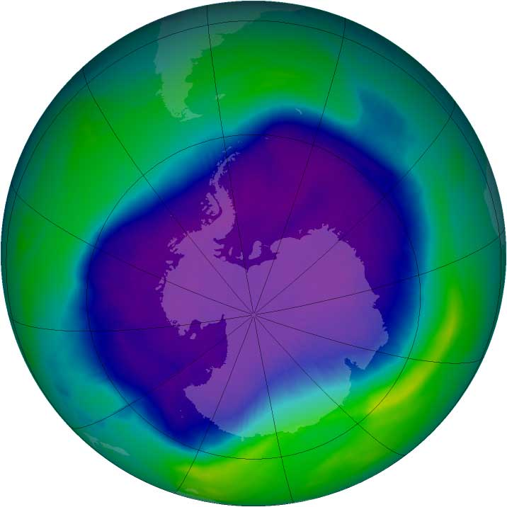 Ozonloch im September 2006