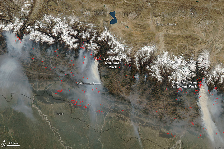 Waldbrände in Nepal