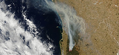 Fires near Perth, Western Australia