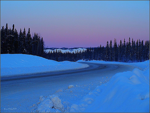 Alaska Highway Sunset