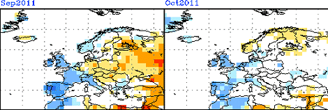 CFS-Prognose für September und Oktober 2011