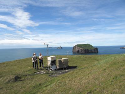 Messstation auf der Insel Heimaey