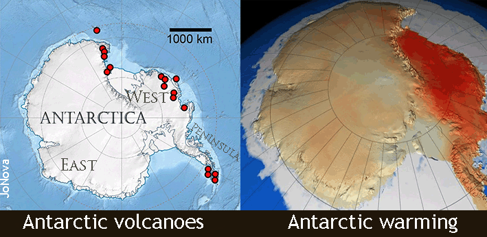 Vulkane in der Antarktis