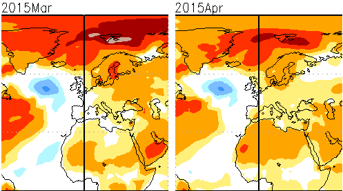 NMME: März und April 2015